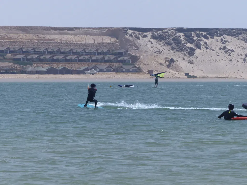 Une traversée de la lagune en wingfoil