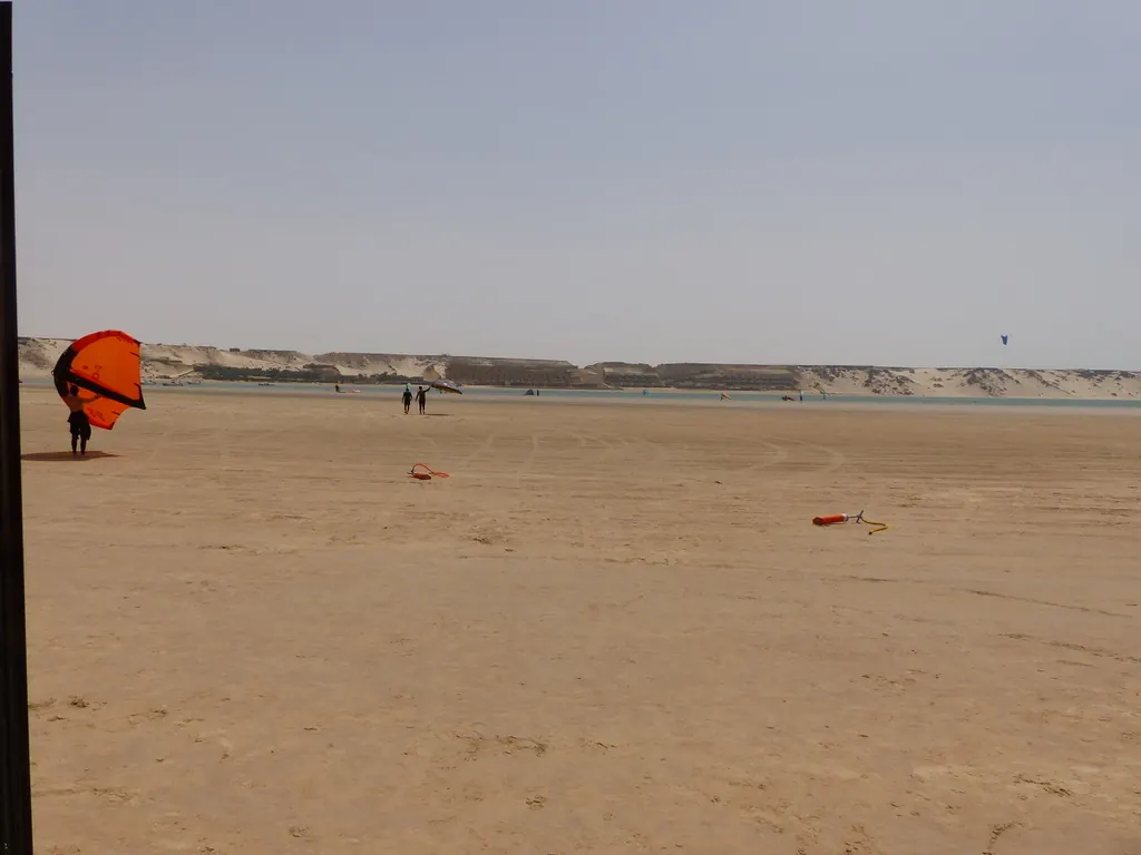 Les ailes sur le sable avant la mise à l’eau